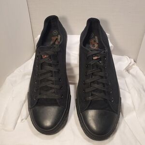 Gene Woods Racing Mens Black Low Profile Sneaker Size 11